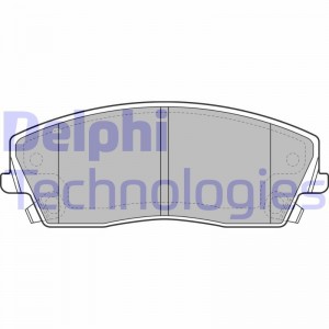 Комплект тормозных колодок, диско LP2034 DELPHI