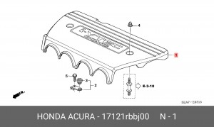Деталь 17121RBBJ00 HONDA