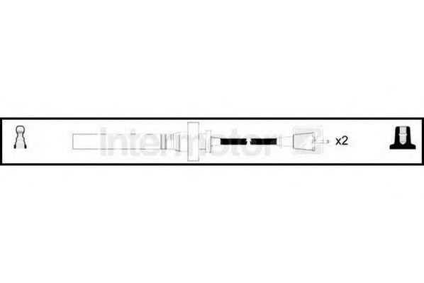 Ккомплект проводов зажигания 73992 STANDARD