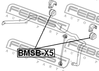 Втулка стабилизатора BMSB-X5 FEBEST