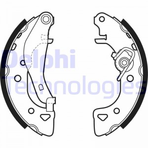 Комплект тормозных колодок LS1976 DELPHI