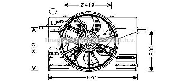 Радиатор, охлаждение двигател VW2084 AVA