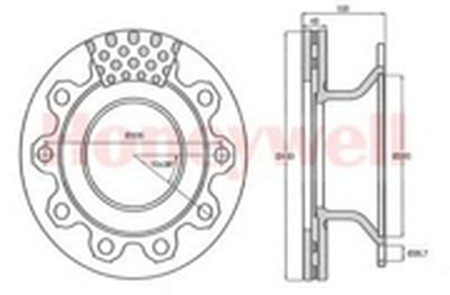 Тормозной диск 569100B BENDIX JURID
