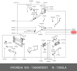 Плоская шайба 1360405001 HYUNDAI KIA