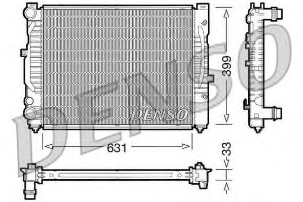 Радиатор, охлаждение двигател DRM32029 DENSO