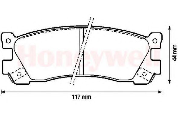 Комплект тормозных колодок, диско 572248B BENDIX JURID