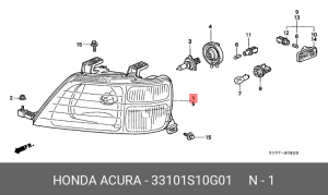 Основная фара 33101S10G01 HONDA