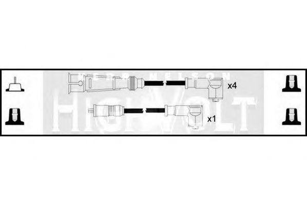 Ккомплект проводов зажигания OEF513 STANDARD