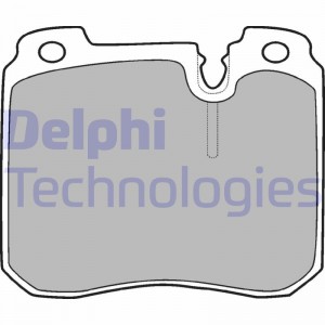 Комплект тормозных колодок, диско LP908 DELPHI