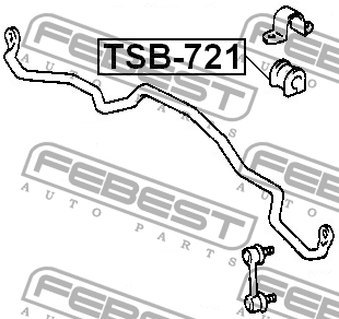 Втулка стабилизатора TSB-721 FEBEST