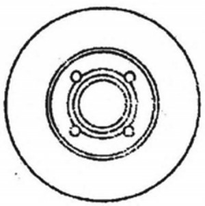 Тормозной диск 561238B BENDIX JURID