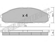 Комплект тормозных колодок, диско 511.0 TRUSTING