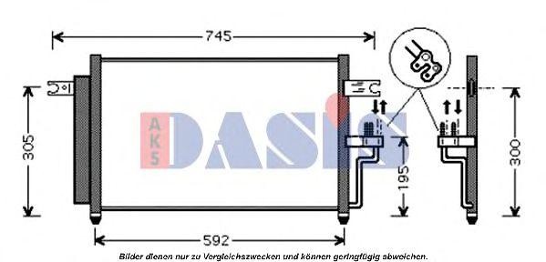 Конденсатор, кондиционер 562011N AKS DASIS