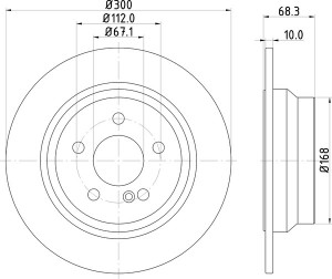Тормозной диск MDC1633 MINTEX