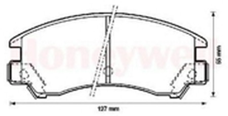 Комплект тормозных колодок, диско 572267B BENDIX JURID