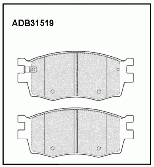Колодки тормозные дисковые ADB31519 ALLIED NIPPON