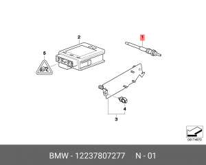 Свеча накаливания 12 23 7 807 277 BMW