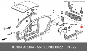 Деталь 66100SNBE00ZZ HONDA