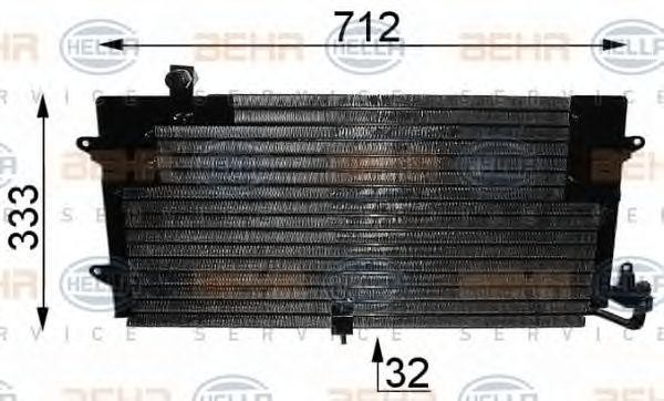 Конденсатор, кондиционер 8FC 351 037-181 HELLA