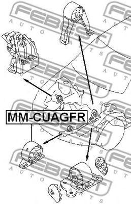 Подушка двигателя MM-CUAGFR FEBEST