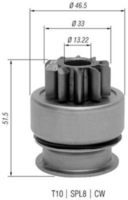 Стартер 940113020348 MAGNETI MARELLI