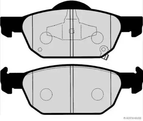 Колодки тормозные дисковые J3604053 H B JAKOPARTS NIPPARTS