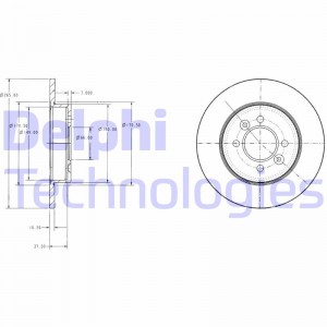 Тормозной диск BG2694 DELPHI