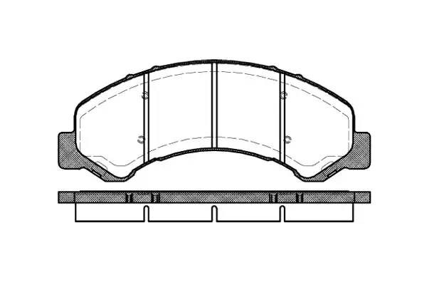 Комплект тормозных колодок, диско 276300 ROADHOUSE