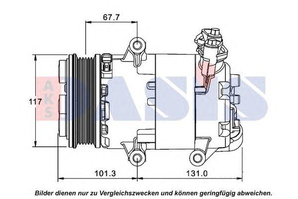 Компрессор, кондиционер 851541N AKS DASIS