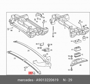 Прокладка рессоры A 901 322 06 19 MERCEDES BENZ