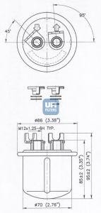 Топливный фильтр 31.619.00 UFI