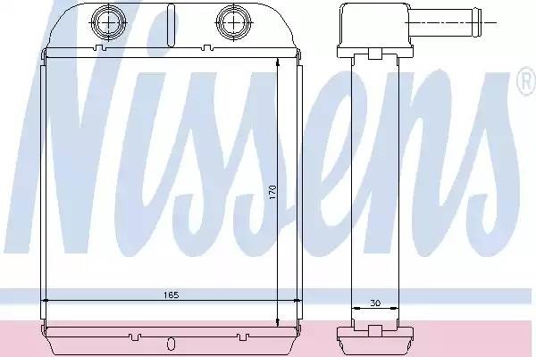 Теплообменник, отопление салона 77504 NISSENS