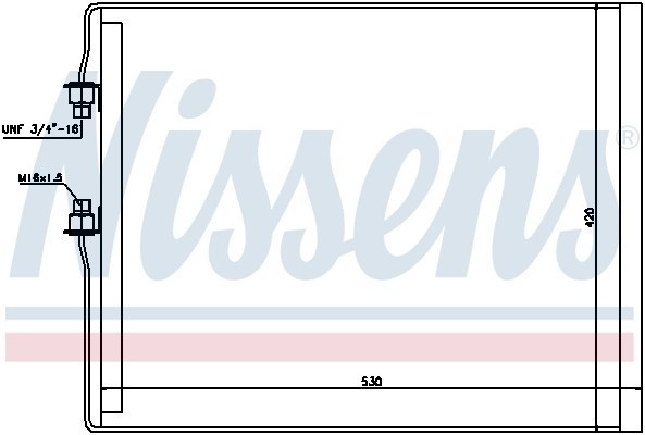Конденсатор, кондиционер 94990 NISSENS