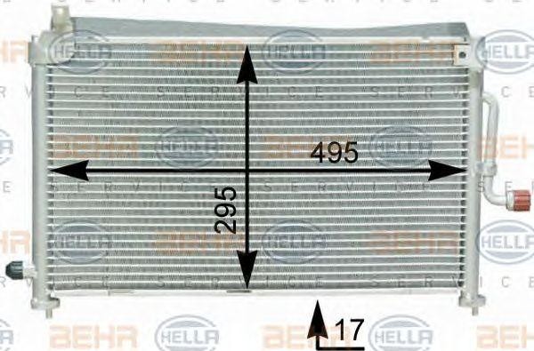 Конденсатор, кондиционер 8FC351302641 HELLA
