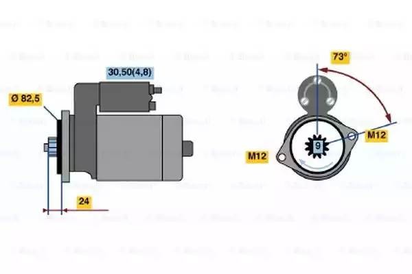 Стартер 0 001 125 055 BOSCH