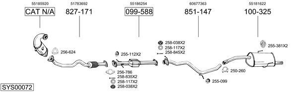 Катализатор 099067 BOSAL