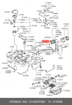 Фильтр салона 314533F000 HYUNDAI KIA
