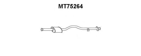 Глушитель выхлопных газов конечный MT75264 VENEPORTE