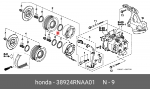 Катушка зажигания 38924RNAA01 HONDA