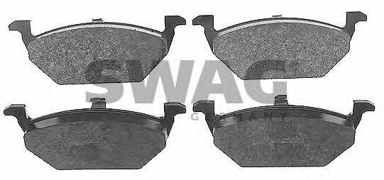Комплект тормозных колодок, диско 30 91 6328 SWAG