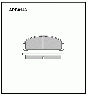 Колодки тормозные дисковые ADB0143 ALLIED NIPPON