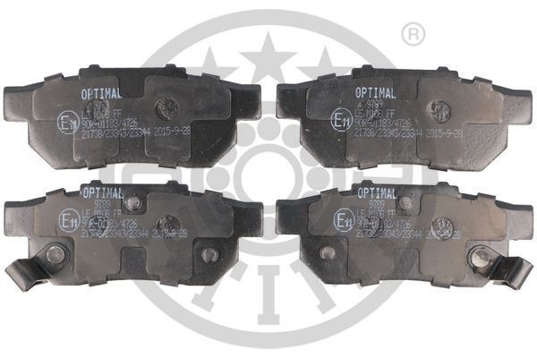 Комплект тормозных колодок, диско 9789 OPTIMAL