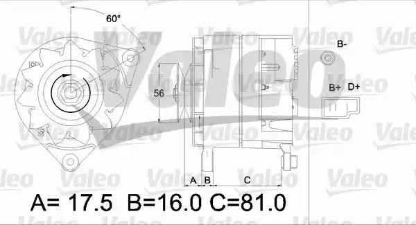 Генератор 436223 VALEO PHC