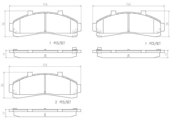 Комплект тормозных колодок, диско P24041 BREMBO