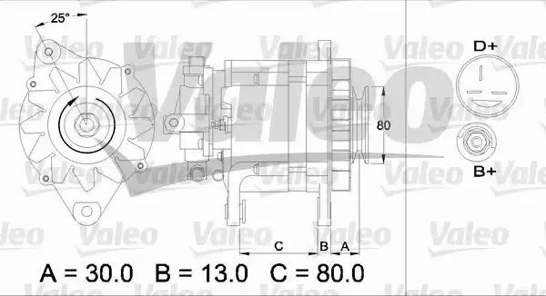Генератор 436724 VALEO PHC