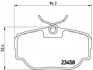 Комплект тормозных колодок, диско P44009 BREMBO