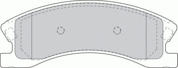 Комплект тормозных колодок, диско FSL1659 FERODO