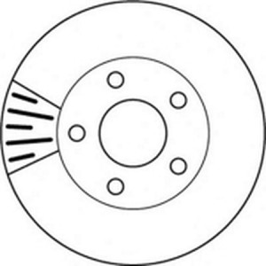 Тормозной диск 562160B BENDIX JURID