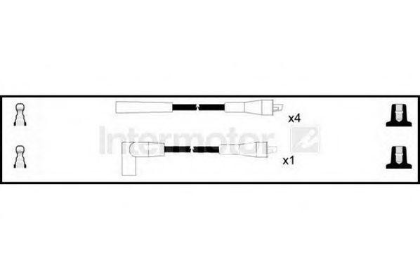 Ккомплект проводов зажигания 73253 STANDARD