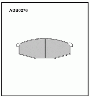 Колодки тормозные дисковые ADB0276 ALLIED NIPPON